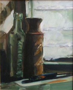 Still Life with Green Bottle, Nibbon            